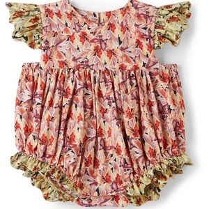 Kika Vargas x SSENSE Exclusive Baby Red & Multicolor Paz Bodysuit and Hat Set